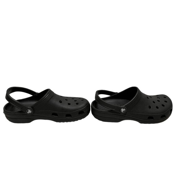 Crocs Classic Clogs Unisex Size 8W/10M Black Slip-On Lightweight Footwear - Picture 3 of 5
